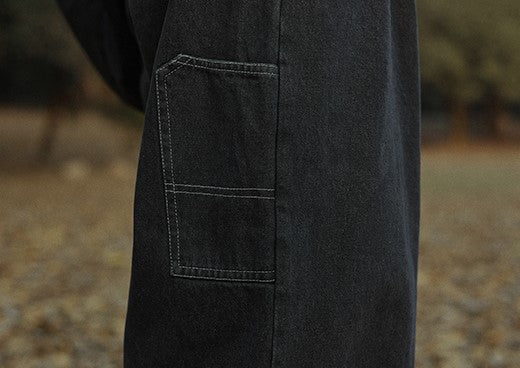 Ultra loose wide denim pants [IR413]