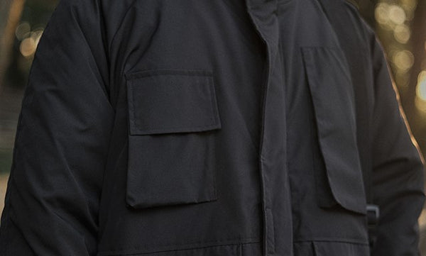 Mid-length hooded jacket [IR408]