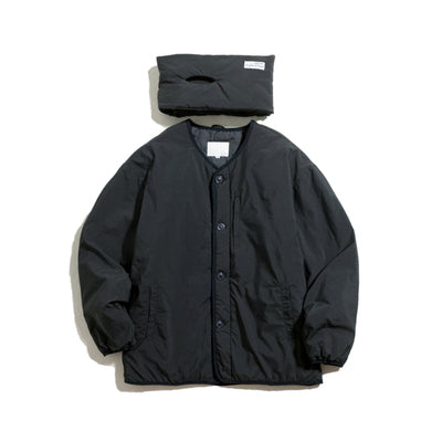 Cotton button jacket &amp; muffler [IR362]