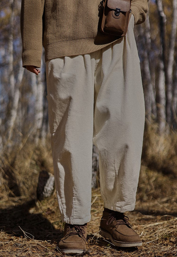 Corduroy rough pants [IR638]