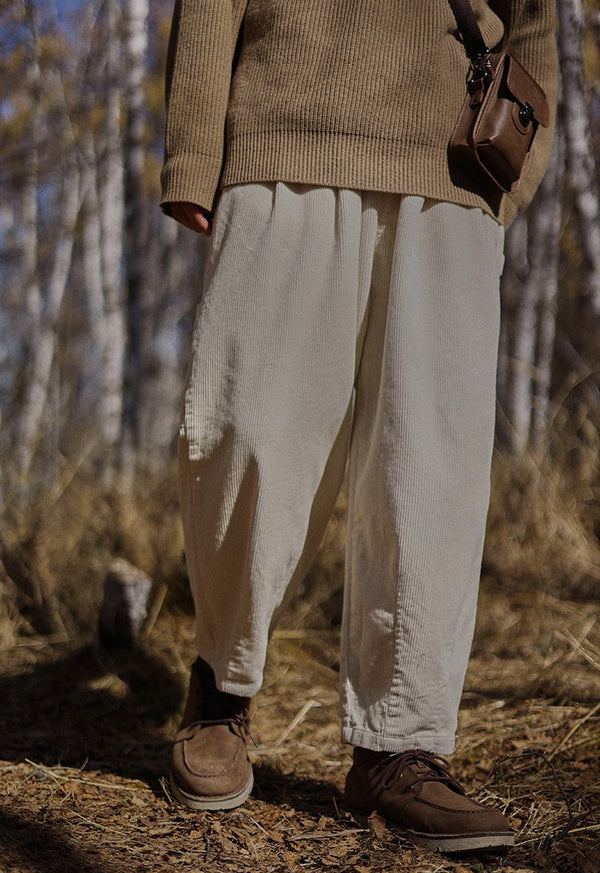 Corduroy rough pants [IR638]