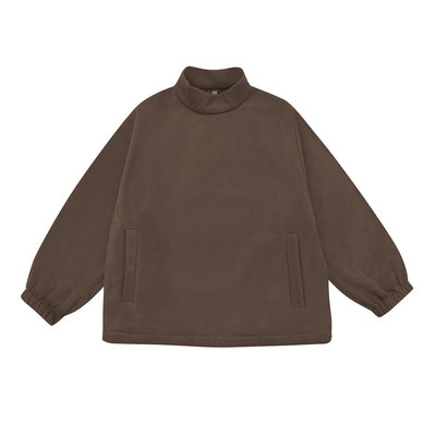 High collar fleece blouson setup [IR622]