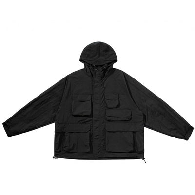 Multi-pocket hooded jacket [IR328]