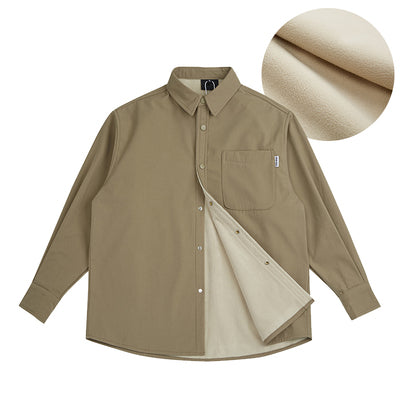 Snap button warm shirt [IR677]