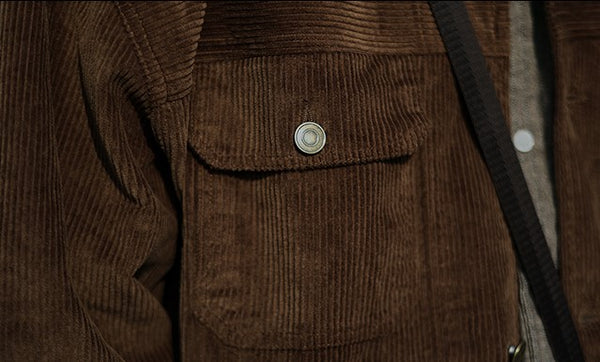 Corduroy button jacket [IR308]