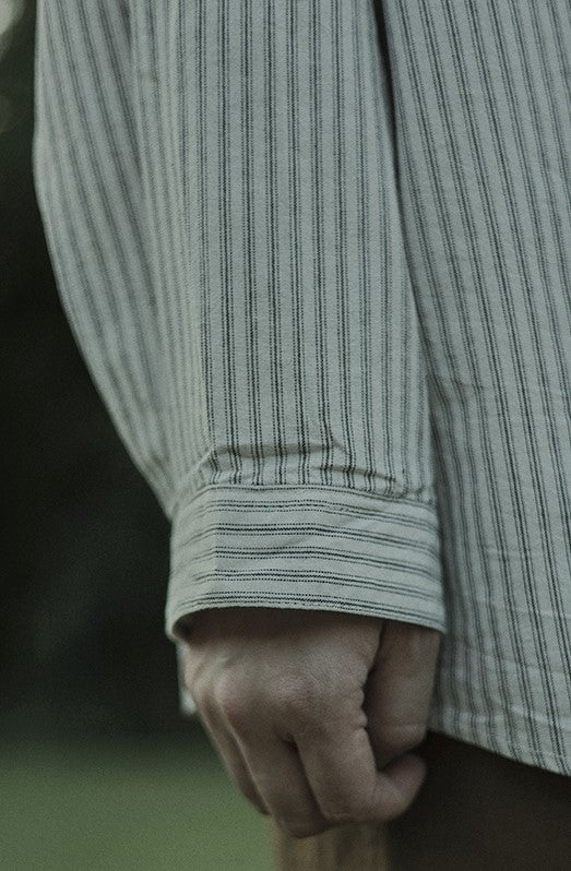 Double pocket striped shirt [IR430]