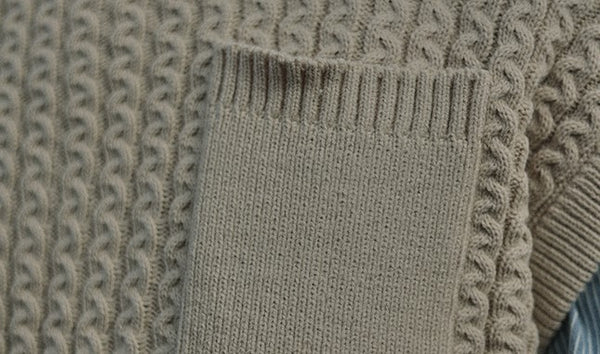 Pocket knit vest [IR311]