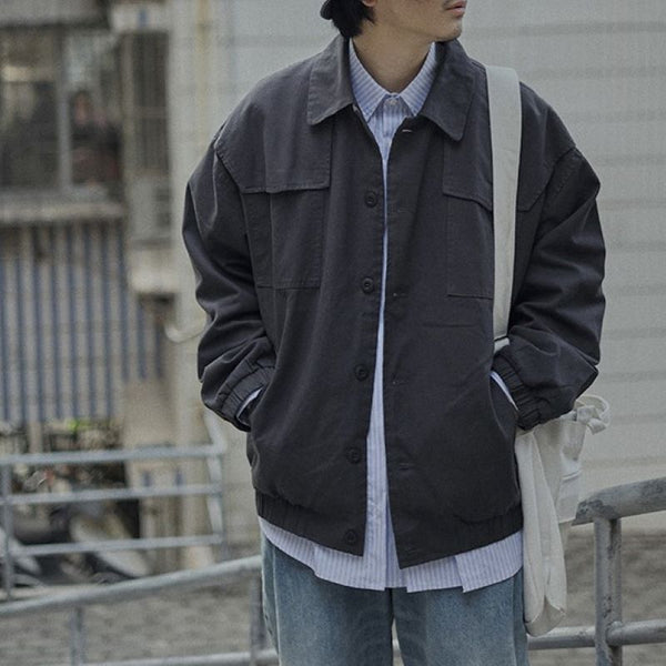 Casual button chore jacket [IR459]