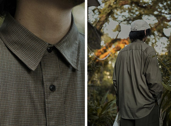 Retro check loose shirt [IR604]