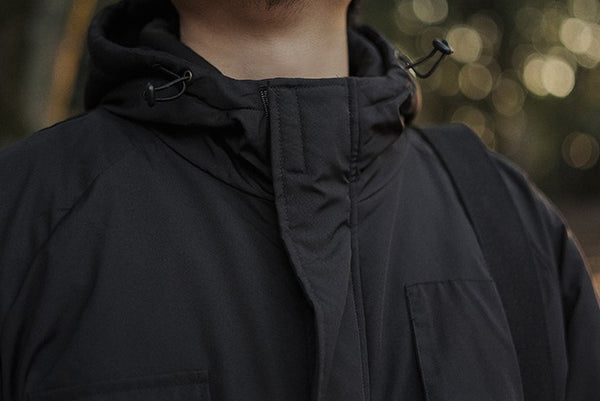 Mid-length hooded jacket [IR408]