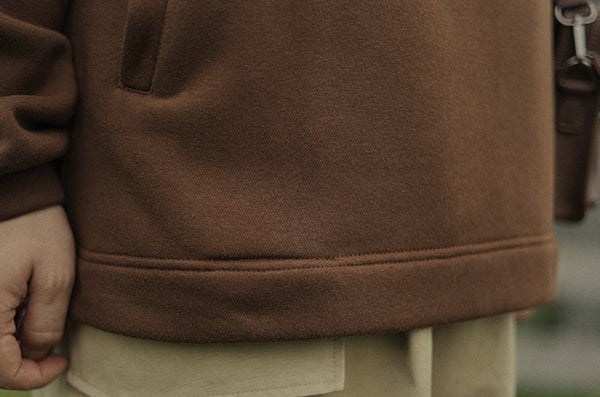 Half high neck zip pullover [IR354]