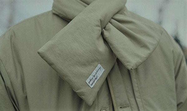 Cotton button jacket &amp; muffler [IR362]