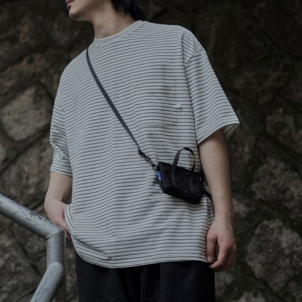 Pencil border loose T-shirt [IR506]