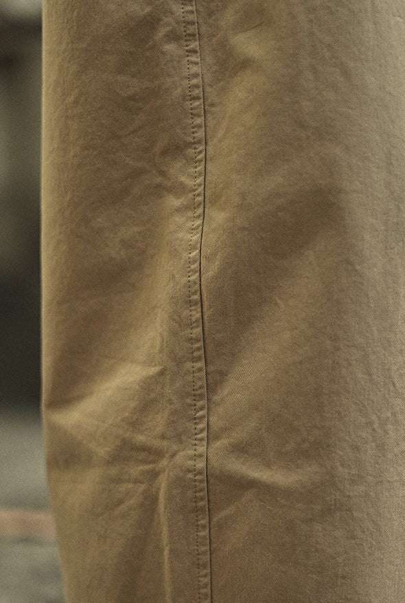 Wide tapered long pants [IR595]