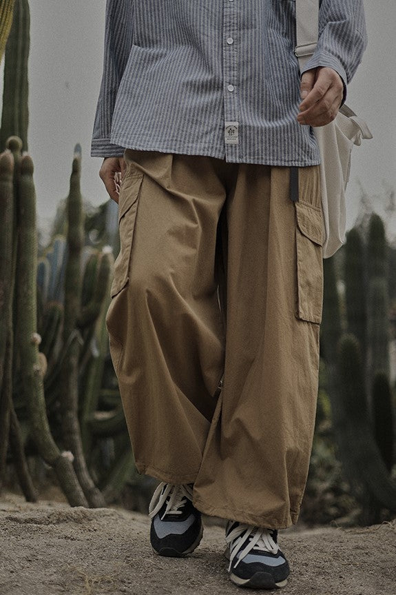 Straight wide pants [IR438]