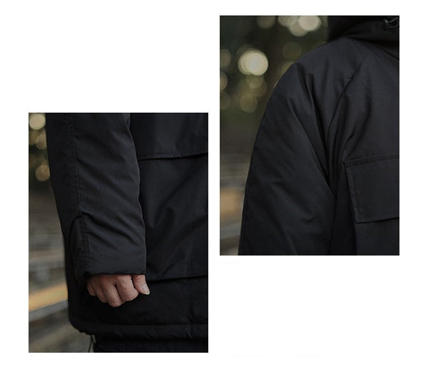 Mid-length hooded jacket [IR408]