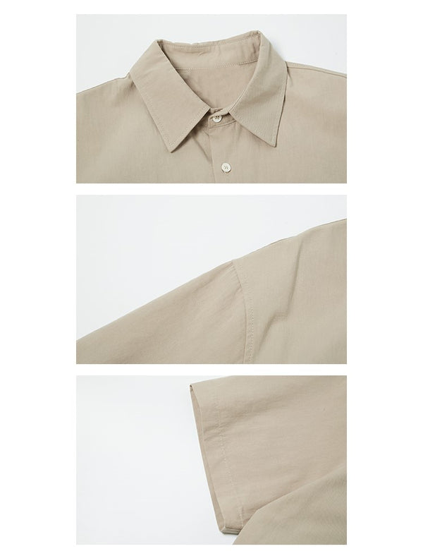 Multi-pocket loose shirt [IR281]