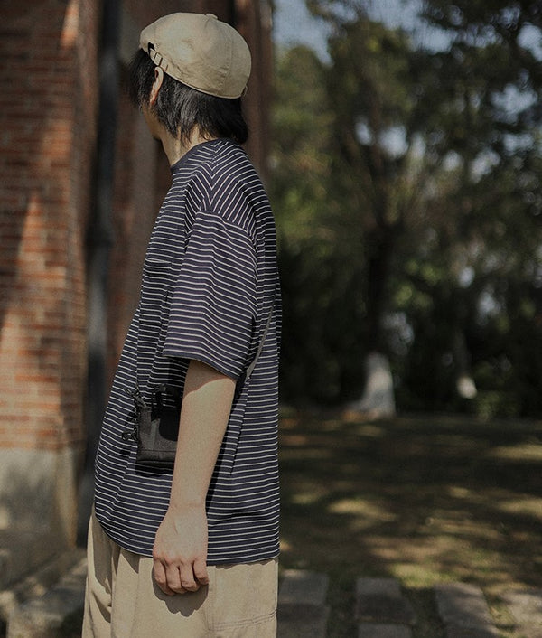 Border pocket T-shirt [IR490]