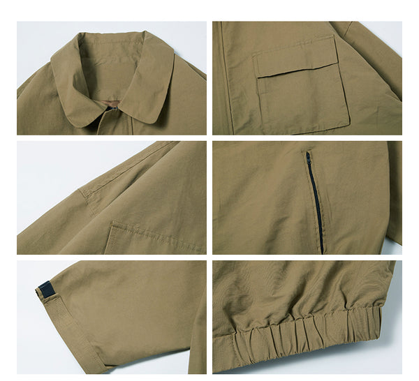 Multi-pocket zip jacket [IR407]