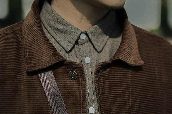 Corduroy button jacket [IR308]