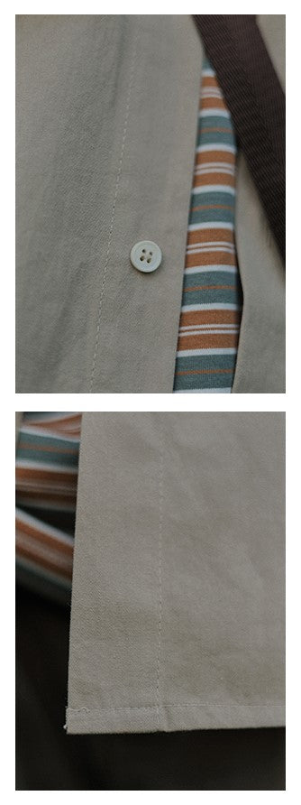 Multi-pocket loose shirt [IR281]