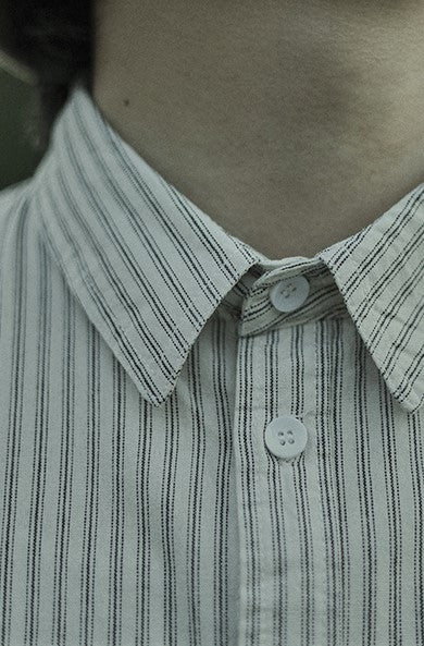 Double pocket striped shirt [IR430]