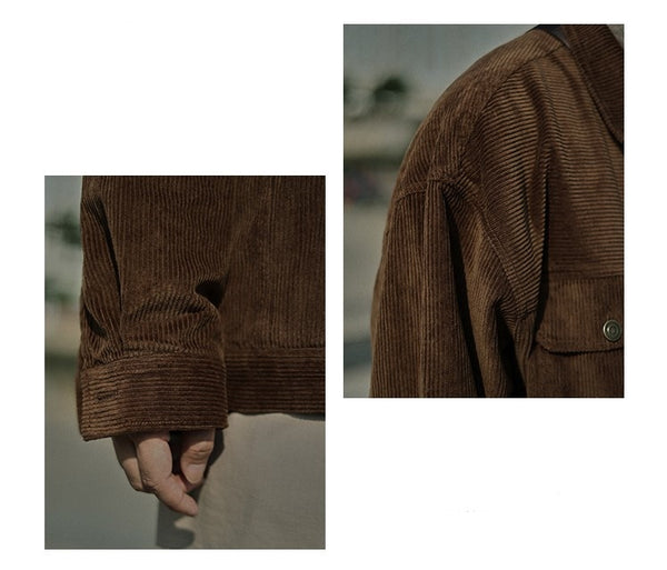 Corduroy button jacket [IR308]