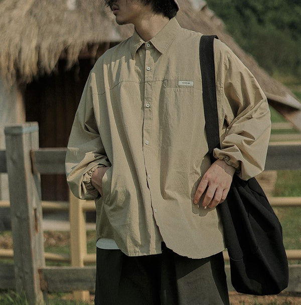 Drawstring sleeve shirt [IR305]