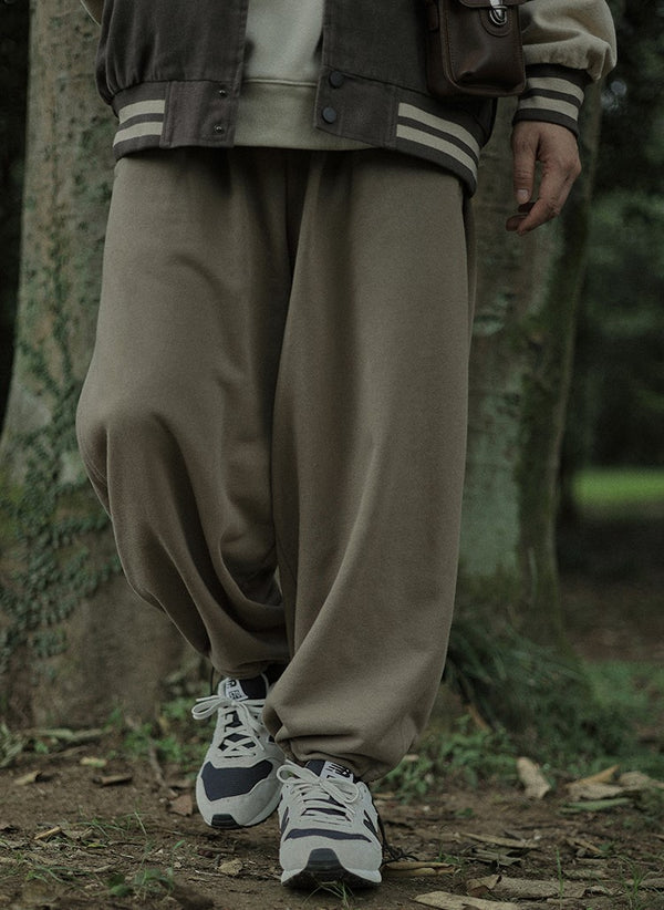 Drawstring wide pants [IR332]