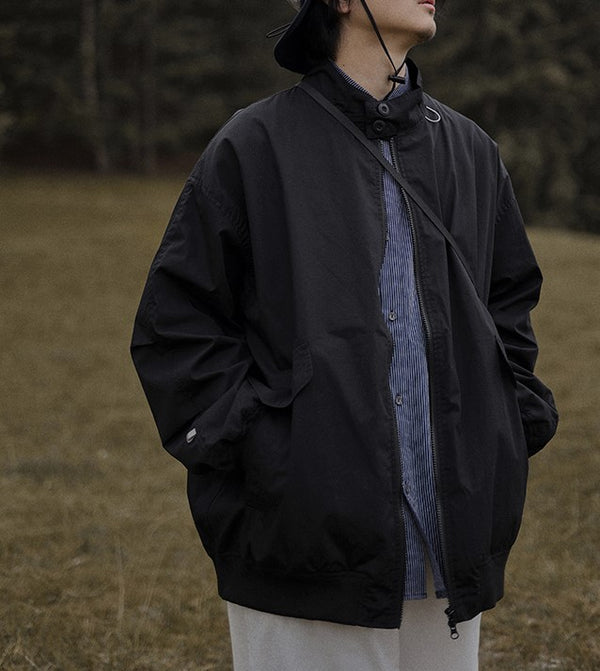 Zip up blouson [IR585]