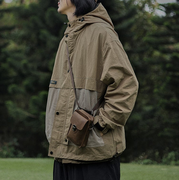 Casual hood mesh outerwear [IR691]