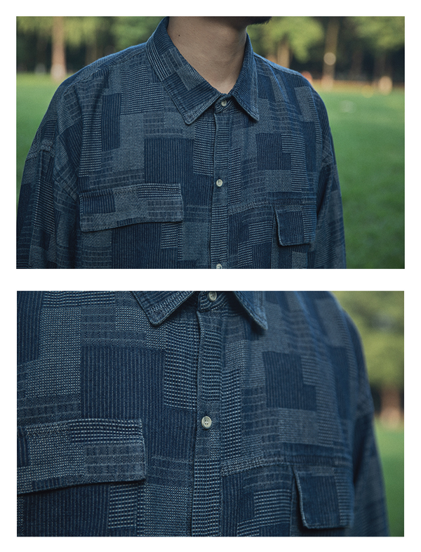 Denim loose shirt [IR005]