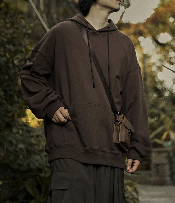 Front pocket loose parka [IR582]