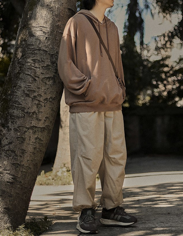 Front pocket loose parka [IR582]