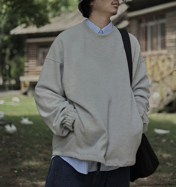 Pocket plain pullover [IR297]