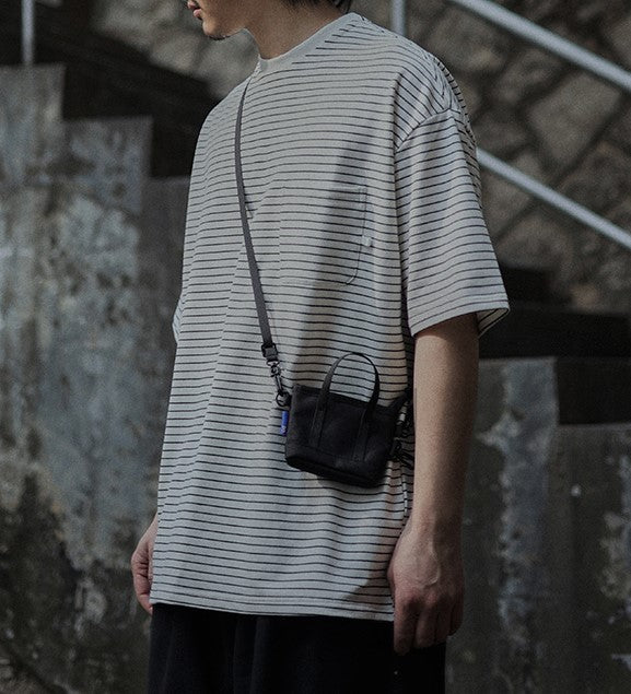 Pencil border loose T-shirt [IR506]