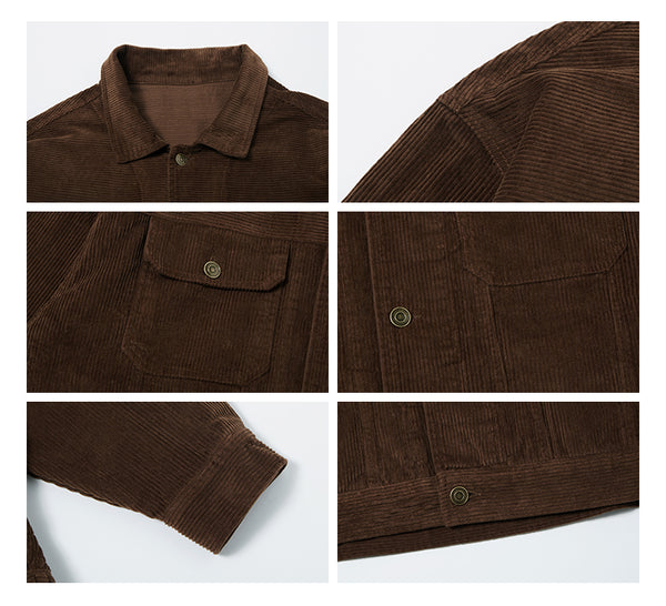 Corduroy button jacket [IR308]