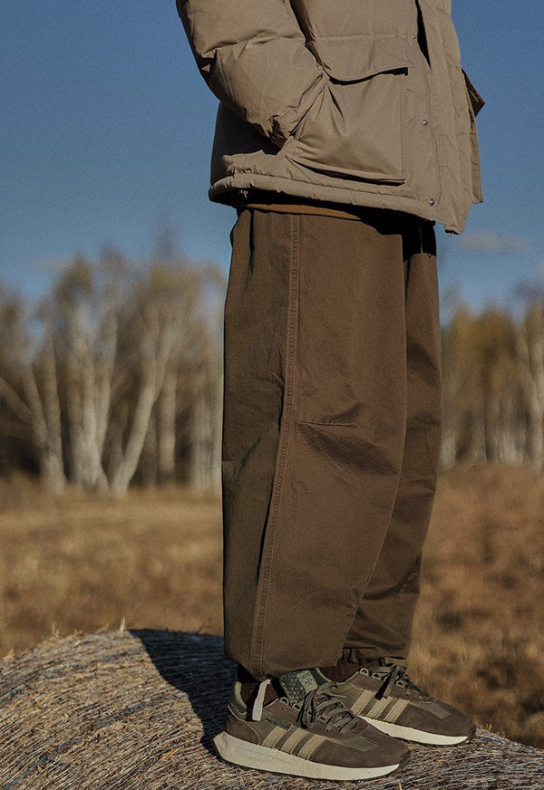 Loose straight wide pants [IR650]