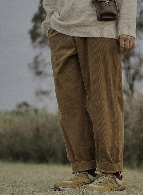 Corduroy casual pants [IR377]