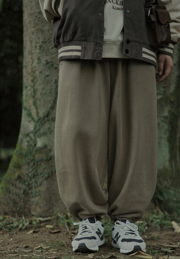 Drawstring wide pants [IR332]