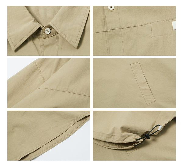 Drawstring sleeve shirt [IR305]