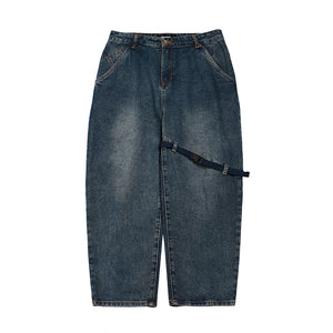 IRUMDROOM／Wide Leg Jeans／blue