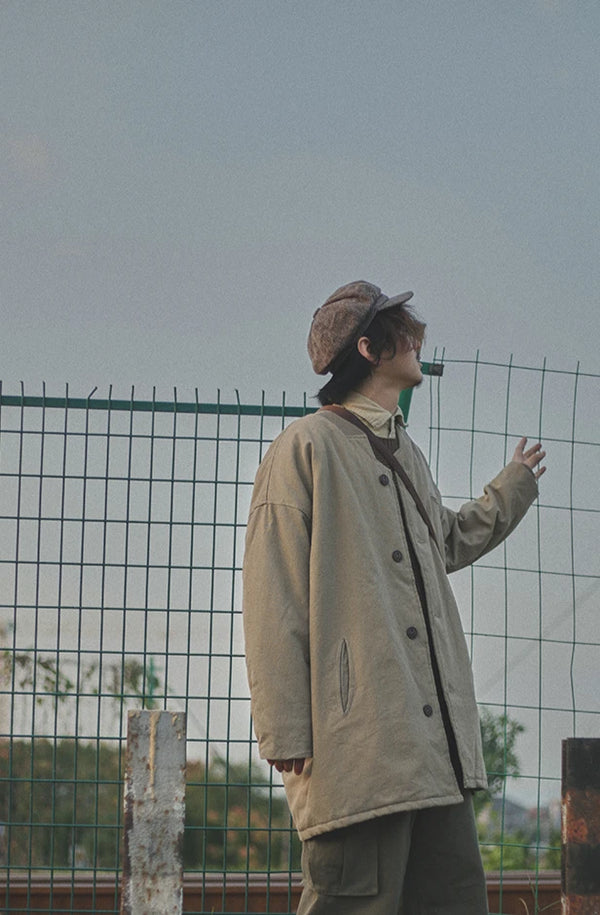 IRUMDROOM／Middle Length Coat／khaki