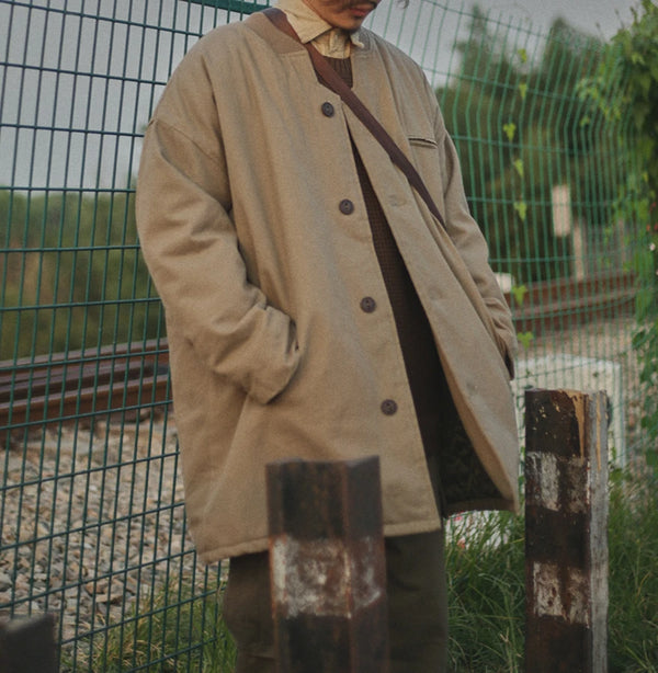 IRUMDROOM／Middle Length Coat／khaki